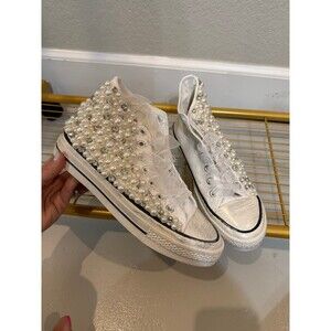 Free People NAN-KU Couture High Top Pearl Sneakers NWOT 38